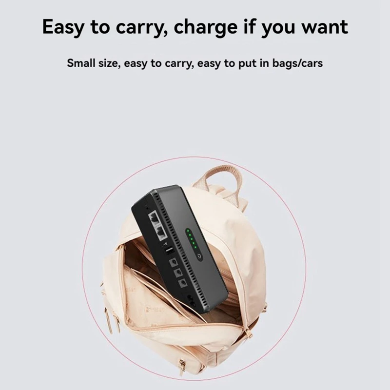 Mini UPS Battery Backup Power Supply 8800Mah With Multi Ports , Portable Wide Voltage Range For Small Devices