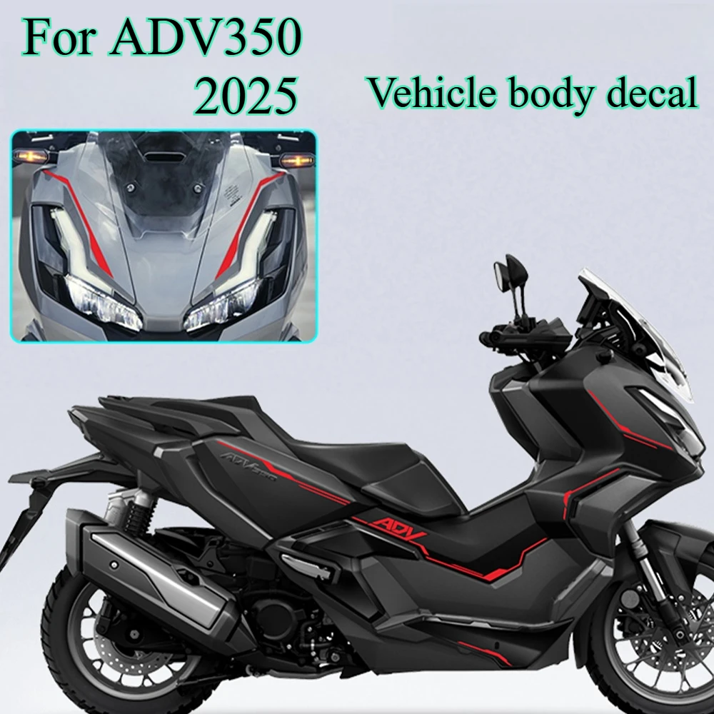 

For Honda ADV350 2025 Modification Accessories Decorative Stickers AD V350 Motorcycle Protective Film Decorative Latte Art