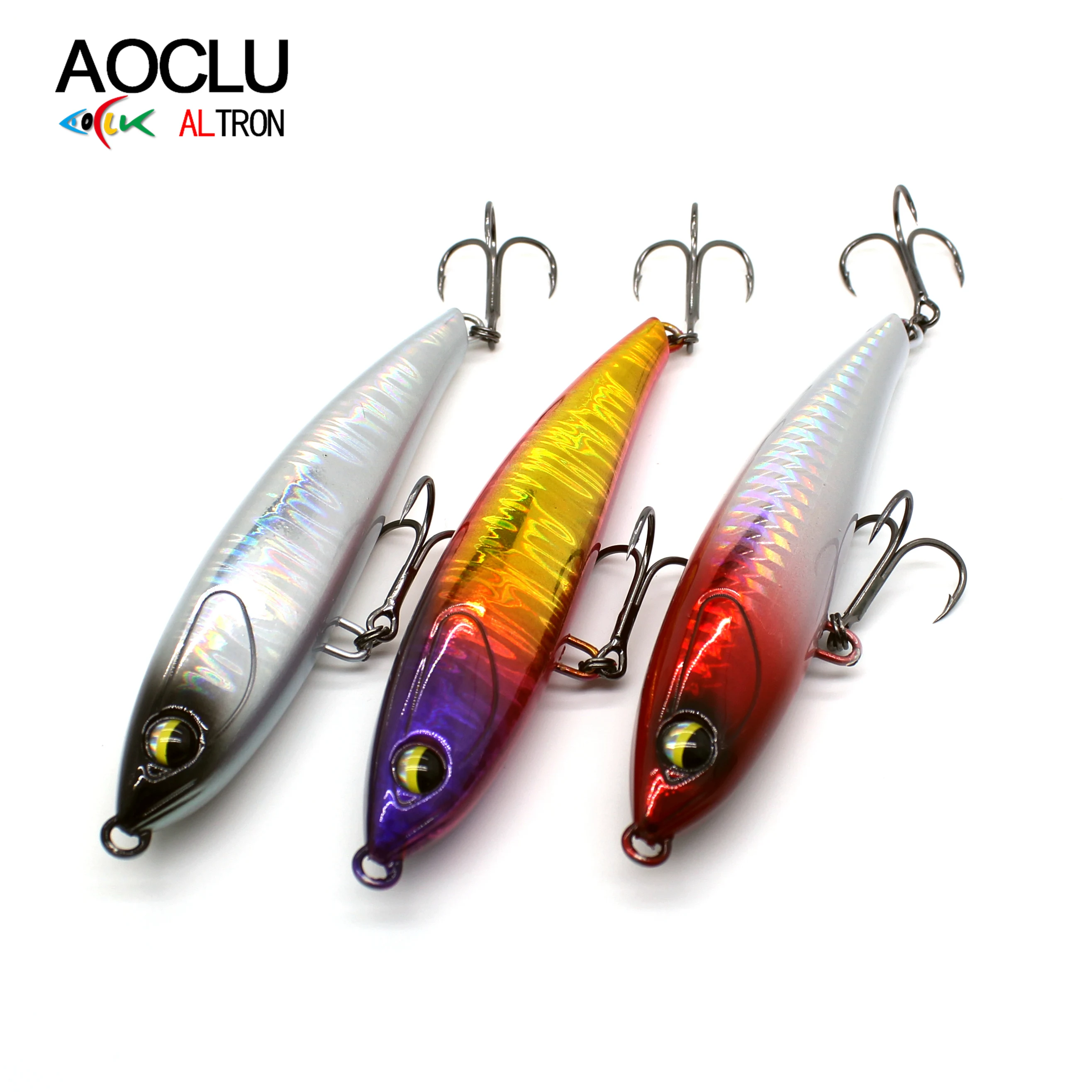 Aoclu-Hard Bait Wobbler, sinkender Bleistift stock, schwerer Langstrecken guss, geeignet für das Fischen mit frischem Meerwasser, 105mm, 28,3g – Detail 2