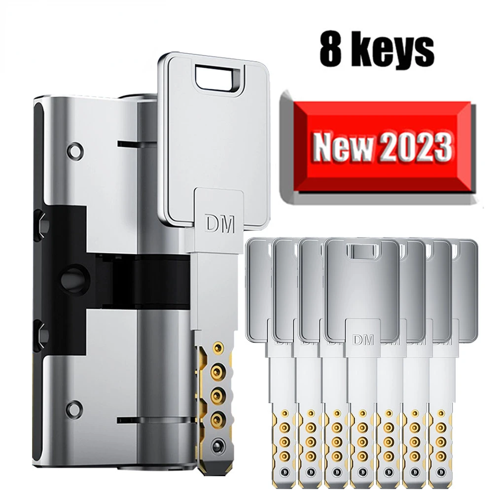 European standard 8 keys cylinder,Outdoor door locks, cylinder locks for entry doors, Cylinder door lock Door lock core