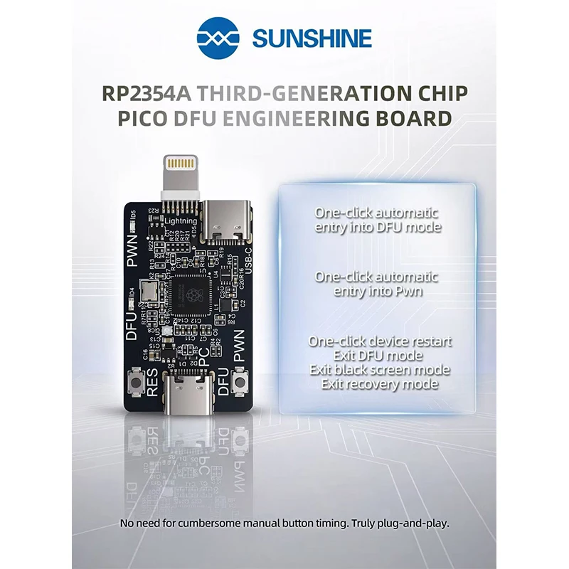 SUNSHINE RP2354A Professionelles Reparaturwerkzeug für IP XR bis 11 Pro Max (A12-A13 Chips) & iPad Vollautomatisierter Prozess – Detail 4
