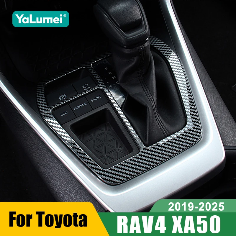 Für Toyota RAV4 XA50 2019 2020 2021 2022 2023 2024 2025 RAV 4 Hybrid Zubehör Auto Mittelkonsole Schalthebel-Abdeckung Verkleidung