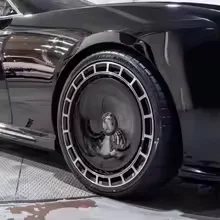 High end customized wheel hub, Black Silver Refit Forged Rim, 14 Inch personalized lightweight passenger car upgrade auto parts