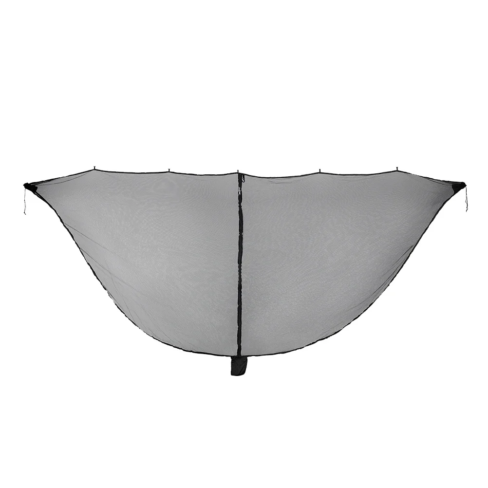 Hamaca para acampar al aire libre, tienda de campaña, red para cama, antimosquitos, ligera, duradera, portátil, accesorios para acampar, red para cama negra