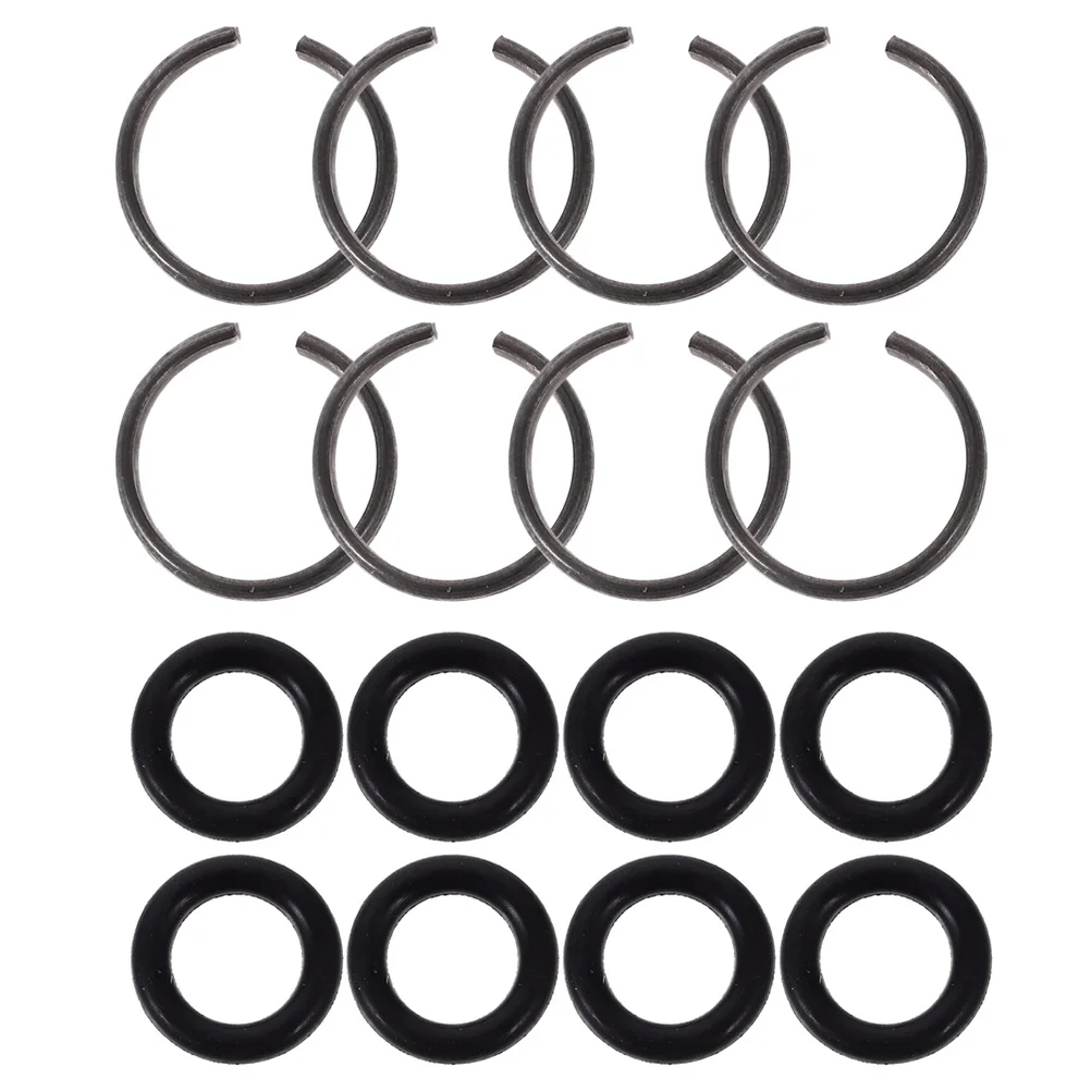 

8 set Impact Wrench Retaining Ring Kit 12.5Mm Square Drive With O-Ring Durable Rubber Rings For Electric Air Impact Wrenches