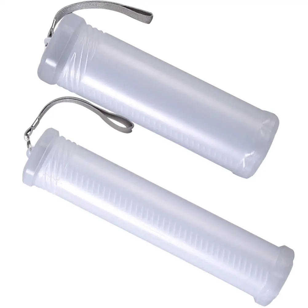 2 Pcs Telescopic Pen Holder Plastic Lightweight Retractable Storage Box for Student Portable Transparent Container Pen Case