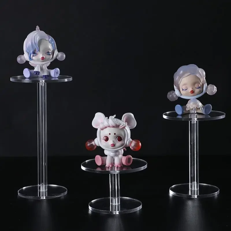 Round Display Frame Transparent Handmade Clay Man Blind Box Frame Cosmetics Perfume Small Acrylic Jewelry Watch Frame
