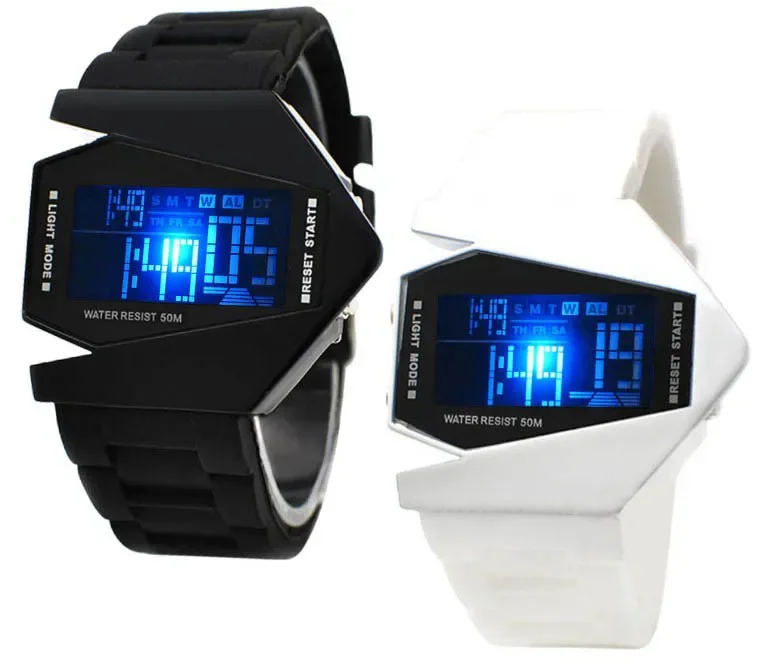 Hot Sale Watch Led Watch Bomber Flashlight LED+12/24Hrs Military Force Sport Digital Calendar Cuff Watch Relojes Hombre Digital