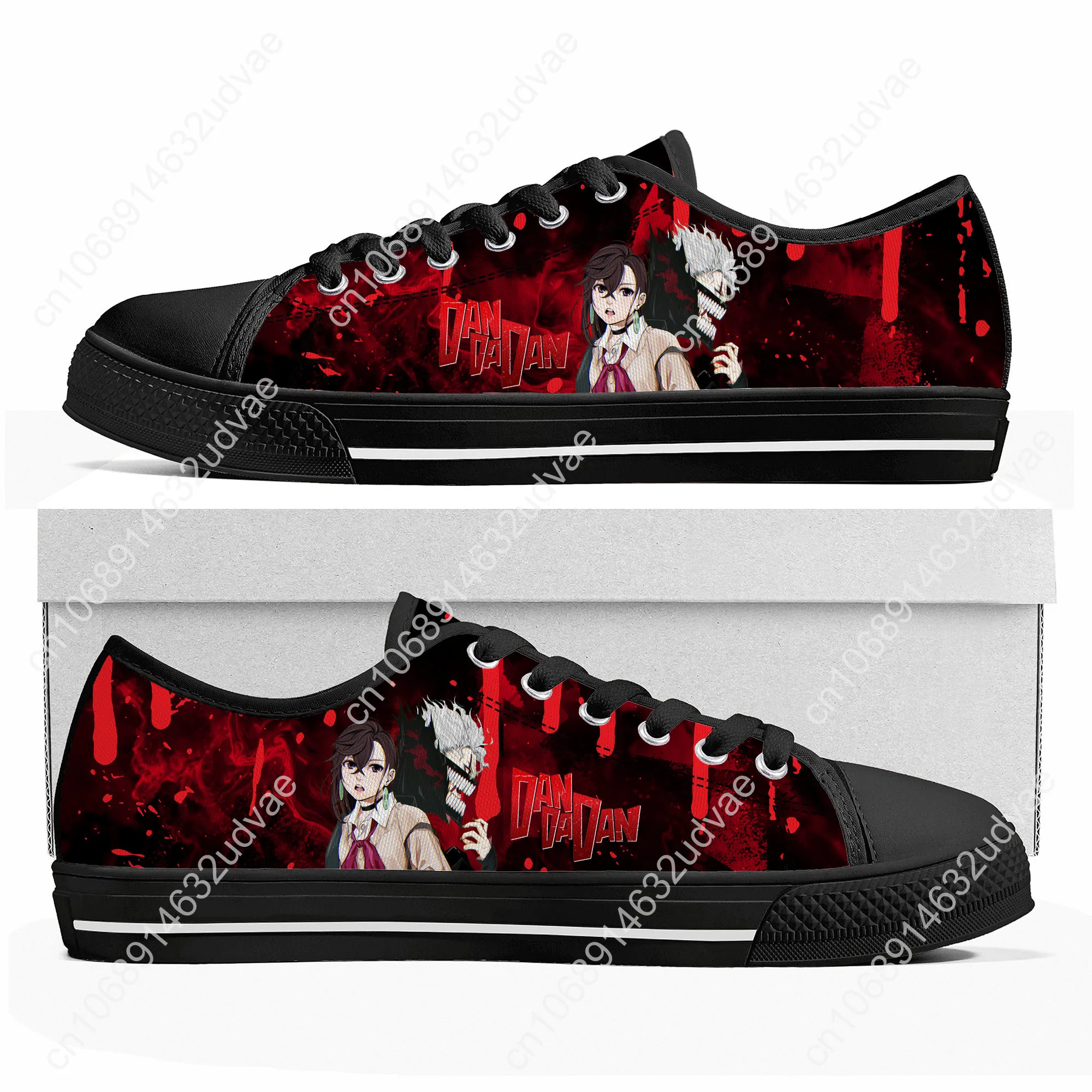 

Dandadan Low Top Shoes Animation Men Women Teenager Sneakers Canvas High Quality Sneaker Casual Couple Shoe Black Sole