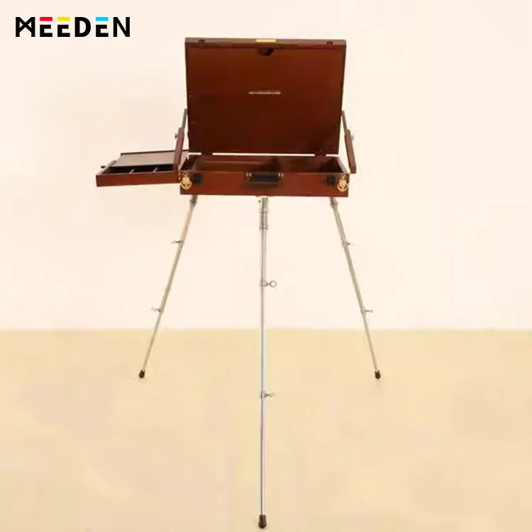 MEEDEN Professional Artist Outdoor Portable Indoor Multi-functional Storage Box Easel Stand for Painting