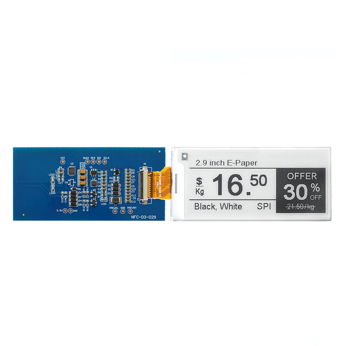 Imagem -06 - Kit de Desenvolvimento de Display de Tinta Eletrônica de 2742 Polegadas Acionado por Nfc Nfc-d3029 Módulo de Exibição de Baixa Potência para Faça Você Mesmo e Prototipagem