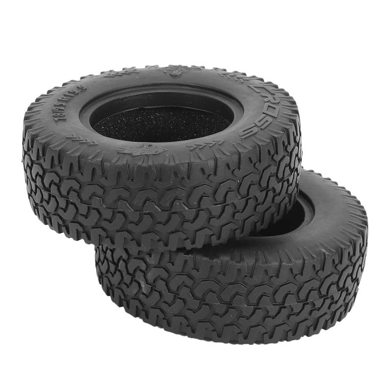 2PCS 1.55 Inch Rubber Tires For 1/14 Rm8 Baja RC Rock Crawler Remote Control Car Tyres