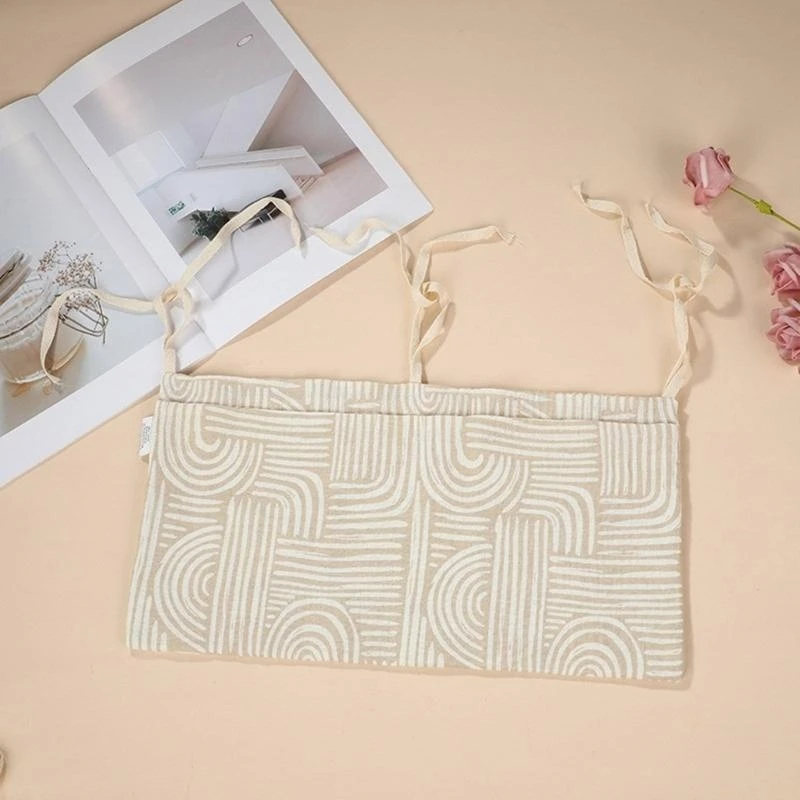 M76C حقيبة الحضانة الأساسية المعلقة سرير حقيبة التخزين سرير الرضع معلقة جيب حقيبة التخزين حقيبة محمولة لمستلزمات الطفل #5