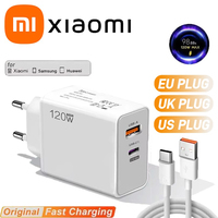 Xiaomi 120W Original Charger Turbo Fast EU US UK Wall Hypercharge Adapter Usb 6A Type C Cable For Xiaomi 13 12 11 Ultra Redmi
