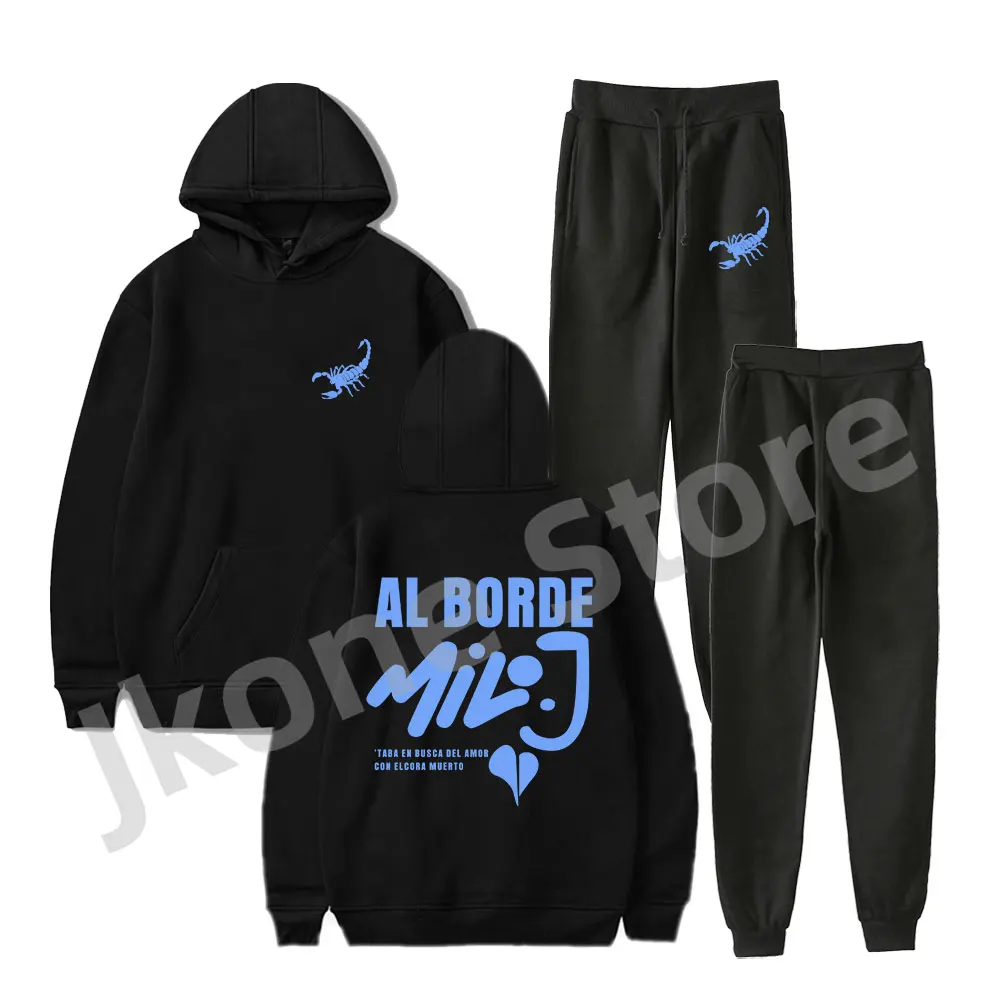 Milo J Al Borde Hoodies Set 511 Album Merch Print Women Men Fashion Casual Streetwear Sweatshirts