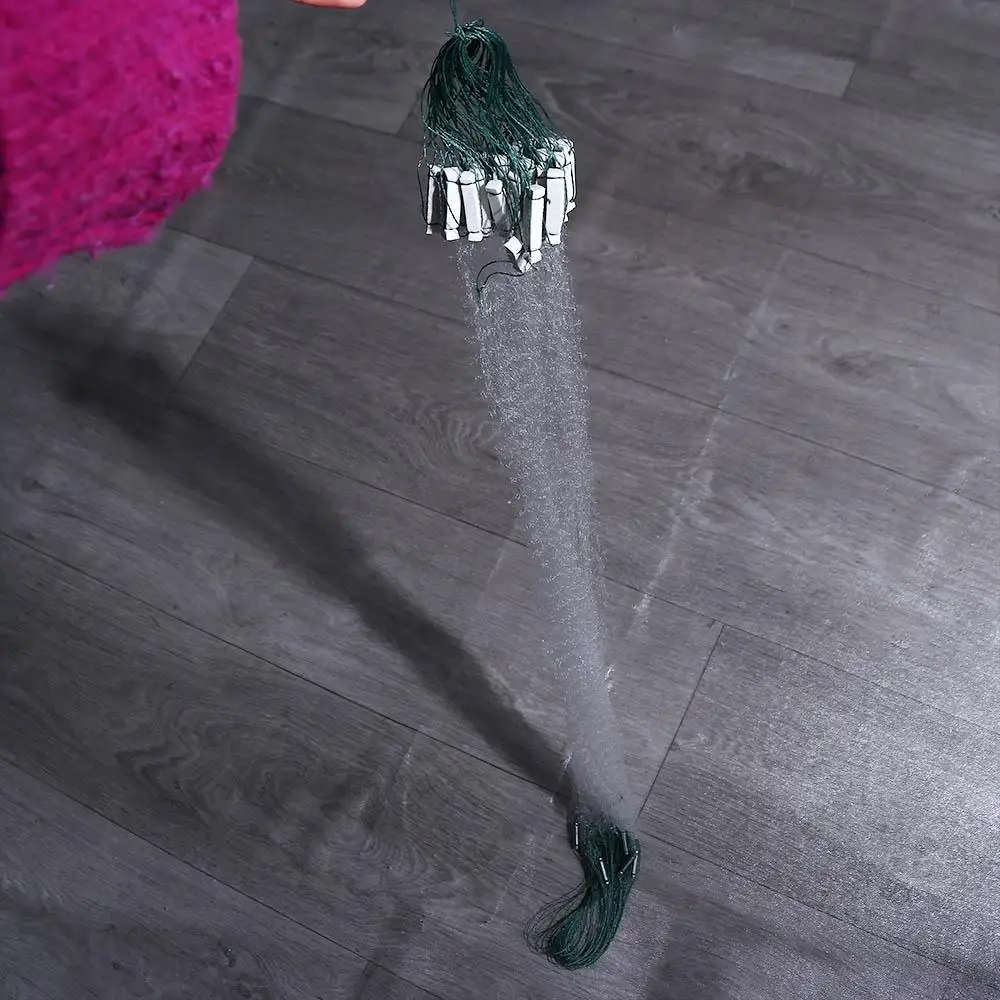 

Durable Fishing Casting Net Float Trap Dip Cage Fish Line Fishing Cage Fishing Net Monofilament Gill Net Fishnet Single Mesh