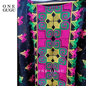 بوبو بازين ريتشي الأفريقي التقليدي مع جبر الديباج والأحجار ، فستان داشيكي أسود نيجيري مالي مخيط ، فستان مقاس مختلط أعلى 10 مبيعات أردية كابولانا أفريقية - رقم 8