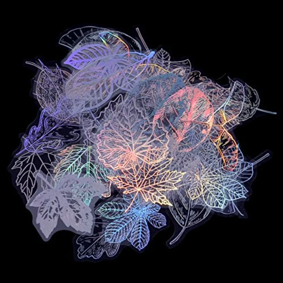 

Holographic Stirs 45pcs PET Waterproof Glitter Resin Translucent Stir Set for Resin Scrapbng Diary Daily Planner Water Bottle L