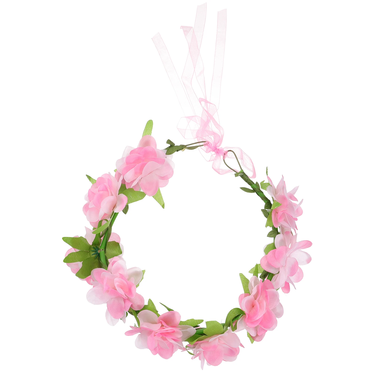 

Fabric Wreath Garland Headband Hair Band Floral Headdress Wedding Party Decorations Realistic Design Fits Most Heads Photo Prop