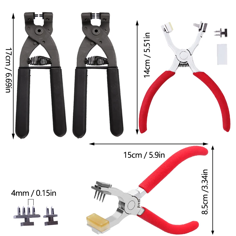 IMZAY 1PC LeatherCraft Hole Punching Tool Leather Piercer Handhold Stainless Steel DIY Household Plier Punch Tool