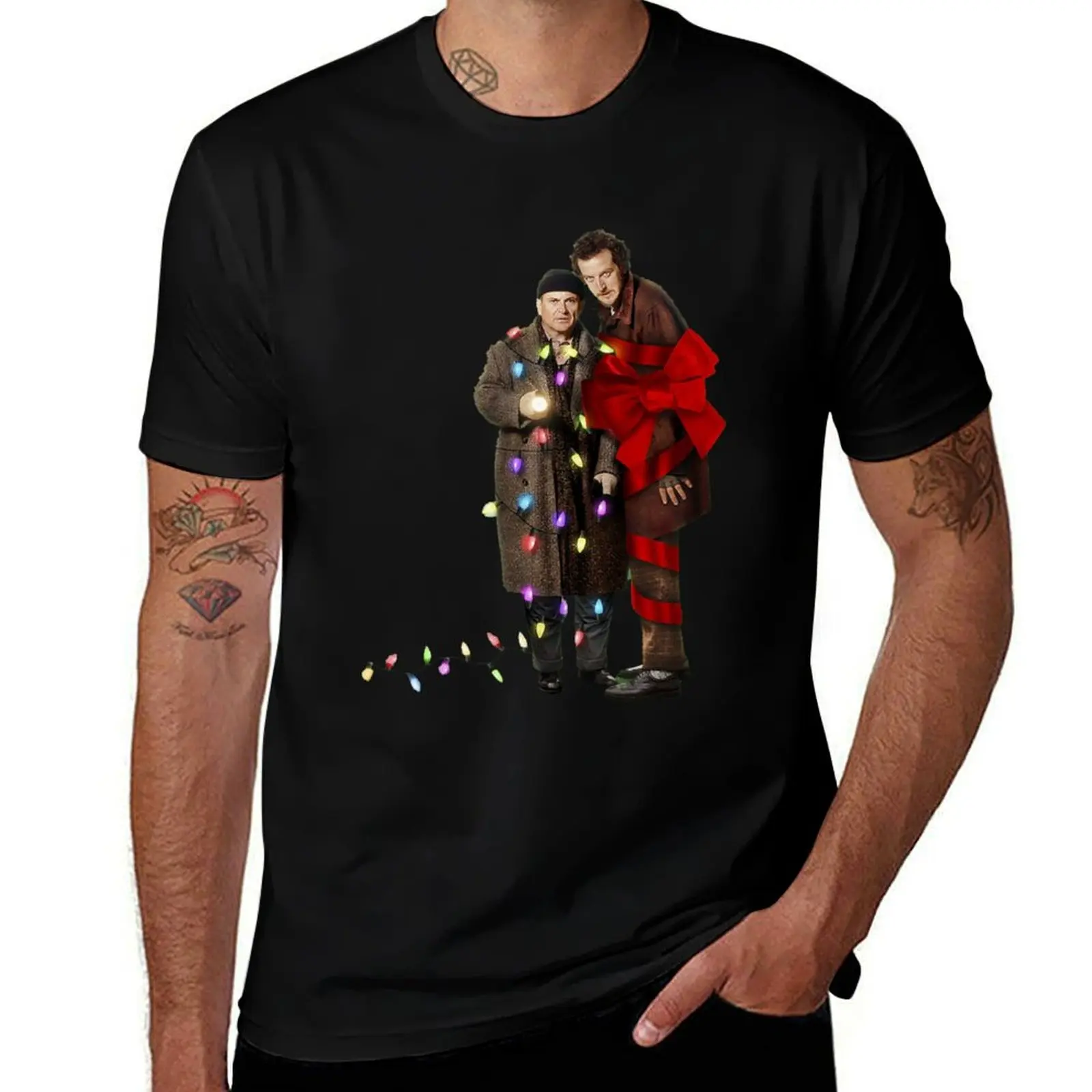 Christmastime Harry and Marv Premium T-Shirt Lightweight Basic Short Sleeve Shirt
