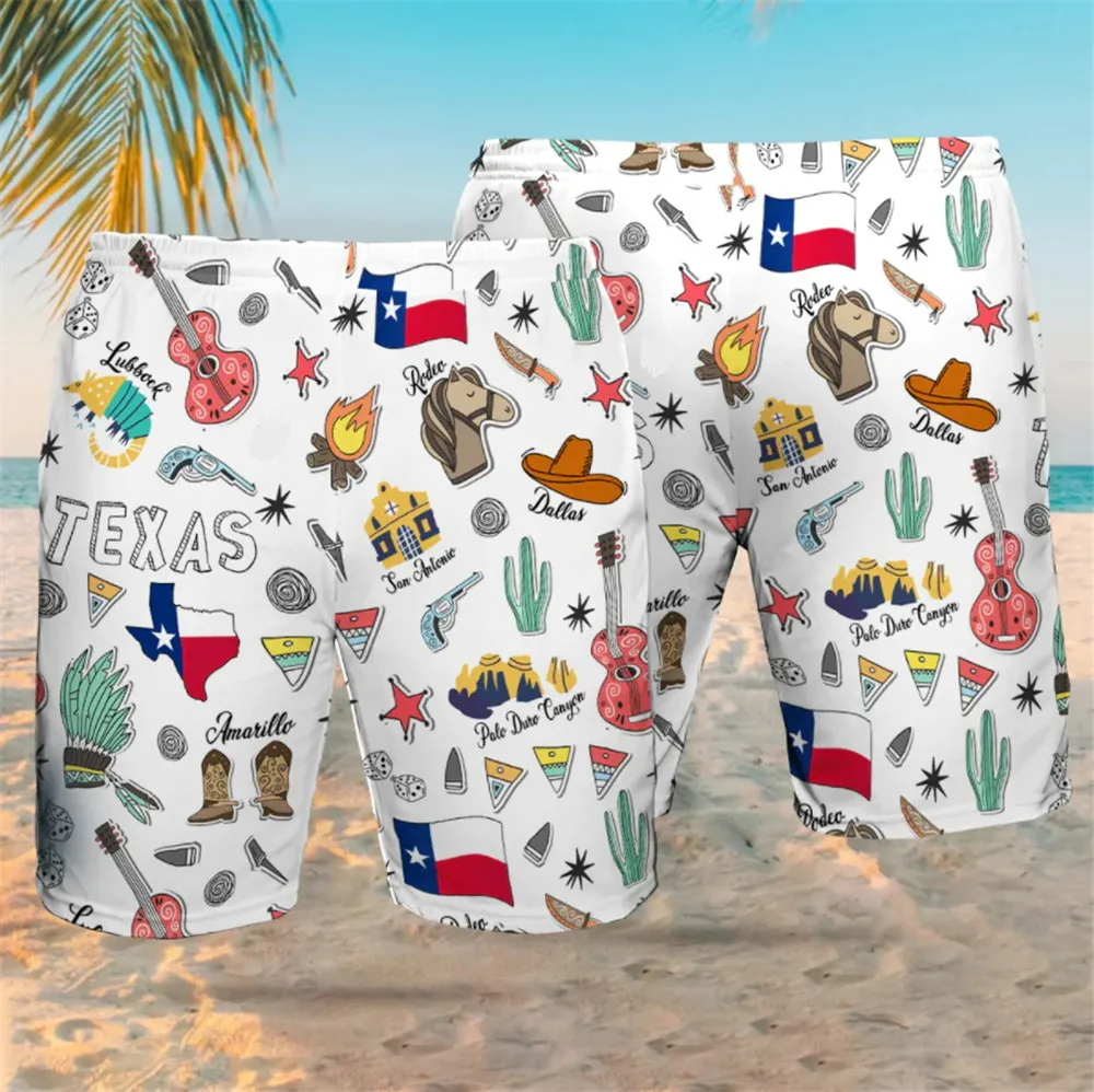 HX Bitcoin Doodle Pattern Hawaiian Short Fashion 3D Printed Pants Harajuku Casual Pockets Shorts Men Clothing Dropshipping