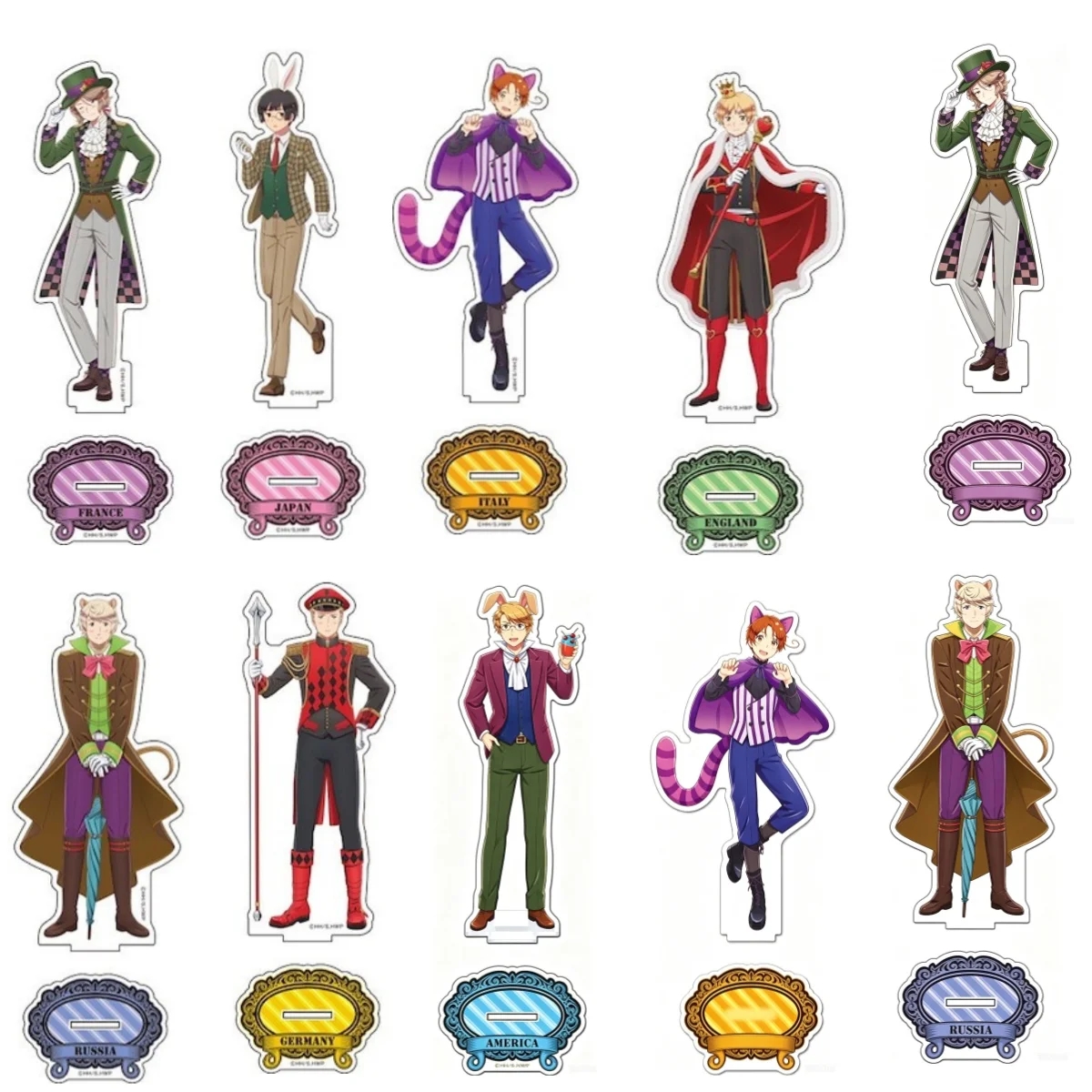 Hot Sell 15CM Anime Hetalia: World☆Stars Figure Peripheral Collection Acrylic Stand Model Interesting Decorations Gifts Keychain