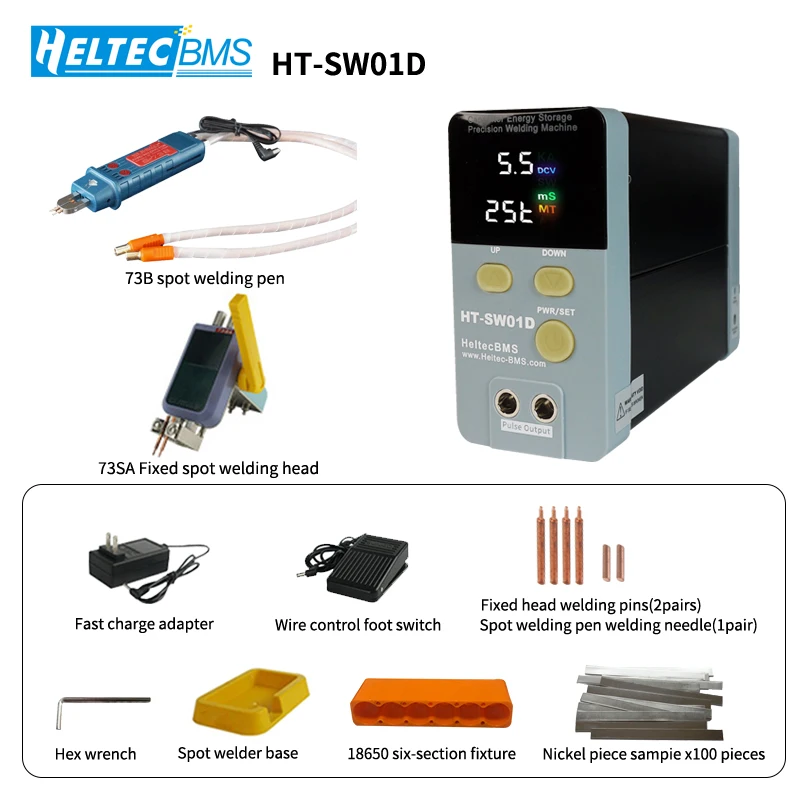 Heltec 14.5KW Capacitor Storage DIY spot welder 2500A Portable Spot Welding for batteries/welding Point battery welding machine