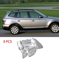 8 Pcs Car Sunshield Car Styling for BMW X3 E83 2006-10 Car Front Windshield Full Window Glass Sun Protection Parasol Accessories