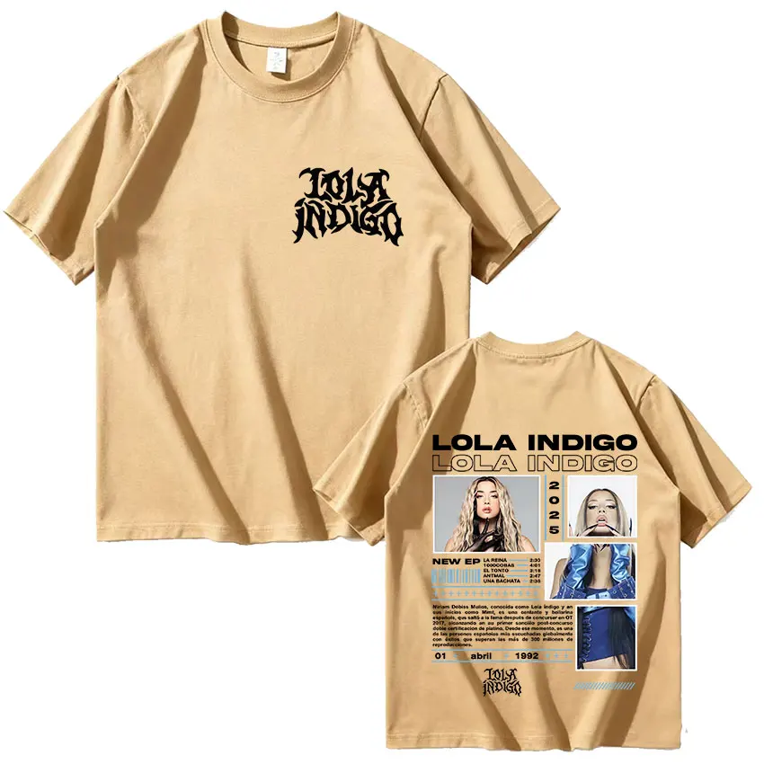 المغني لولا النيلي ألبوم جديد 2025 الجرافيك تي شيرت الرجال النساء الهيب هوب البوب المشجعين تي شيرتات قصيرة الاكمام فضفاضة س الرقبة القطن تي شيرت #6