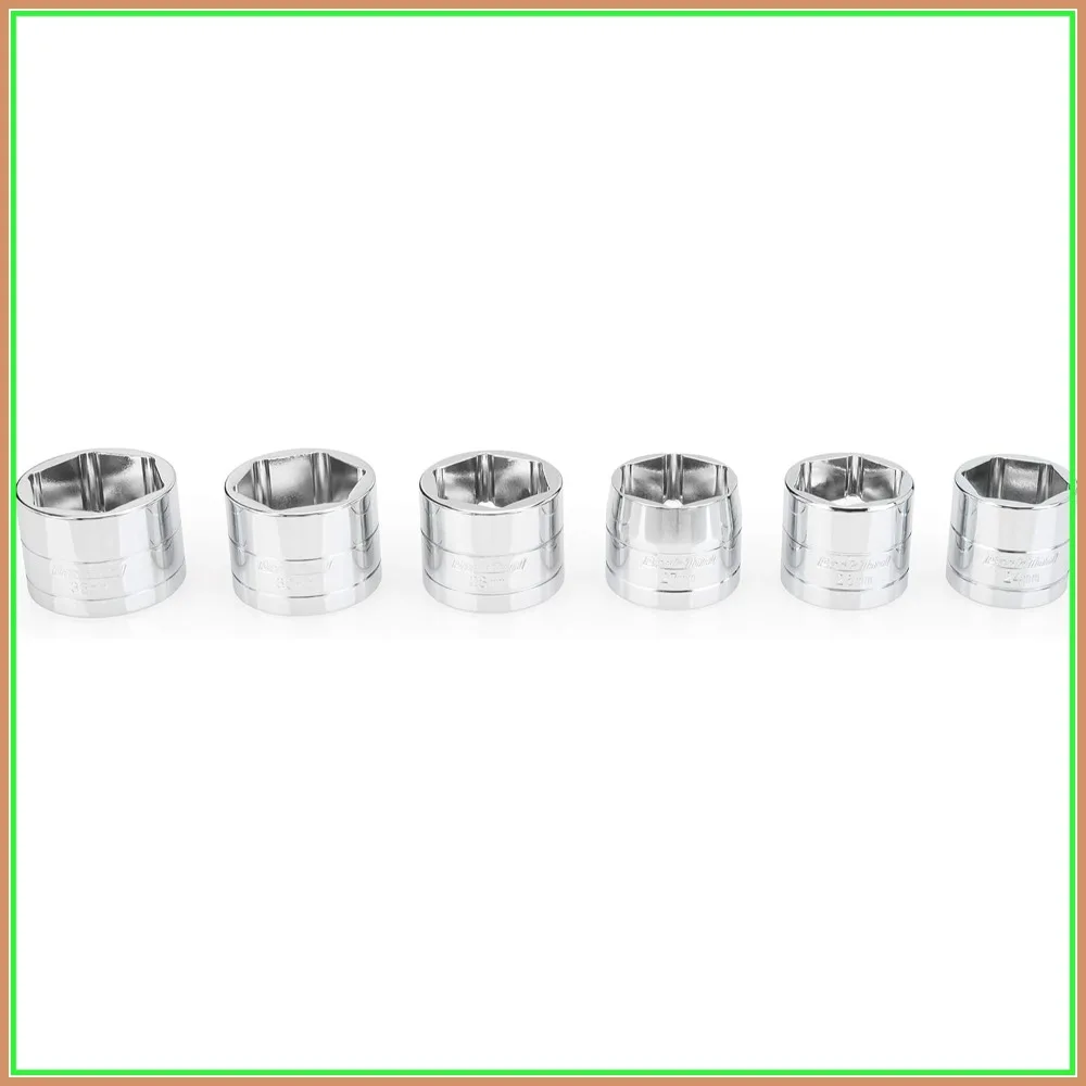

Flat Faced Socket Set Tool for Bike Repair - 6 Piece Precision Sockets