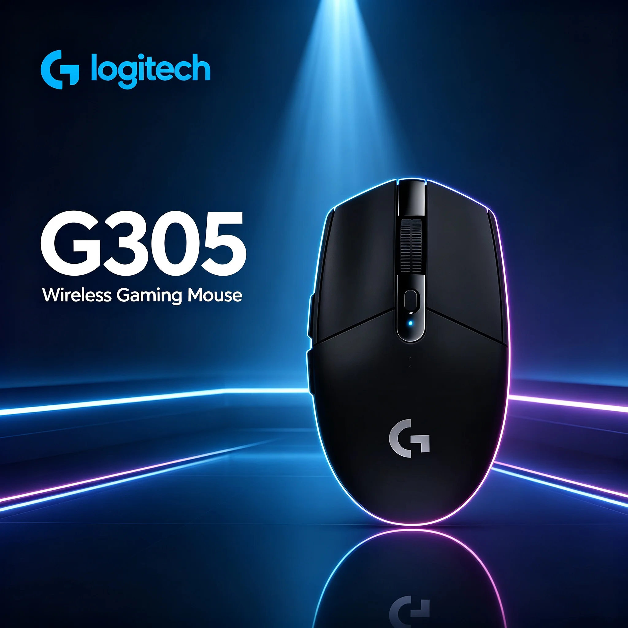 Logitech G305 Wireless Gaming Mouse 2.4G Wireless High Tracking Performance HERO Sensor 12000DPI For PC Game Player