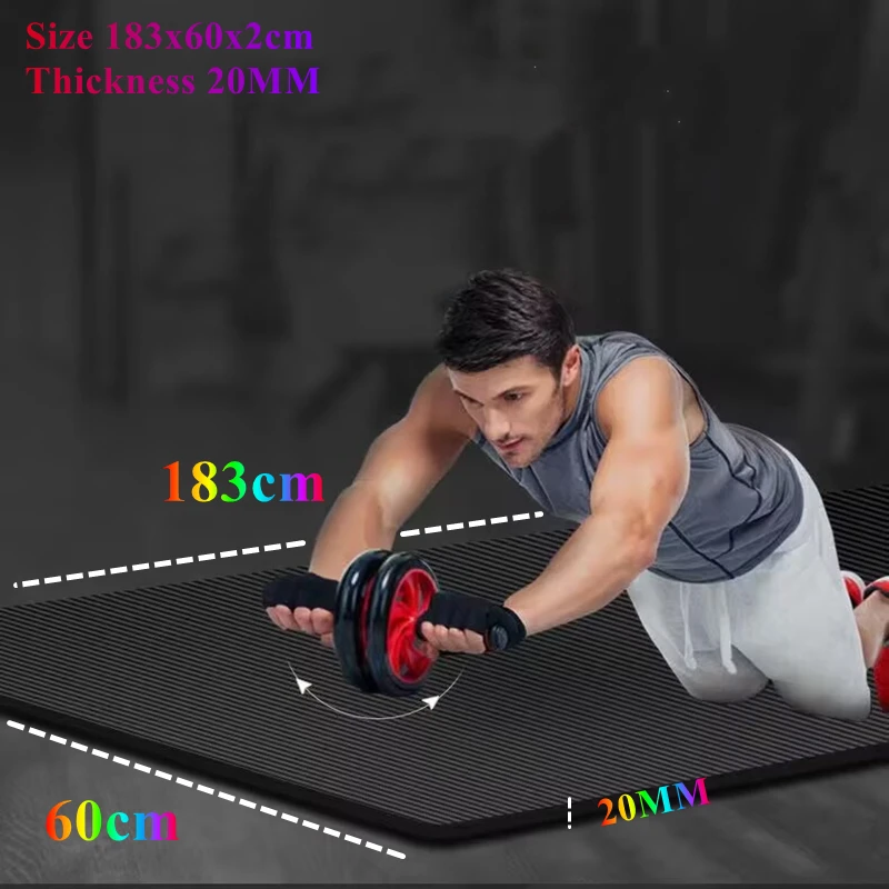 

1830×600mm 20MM Comfort Foam Thick Yoga Mat Yoga and Pilates Gymnastics Mat Anti-skid Sports Fitness Mat Yoga Matt for Exercise
