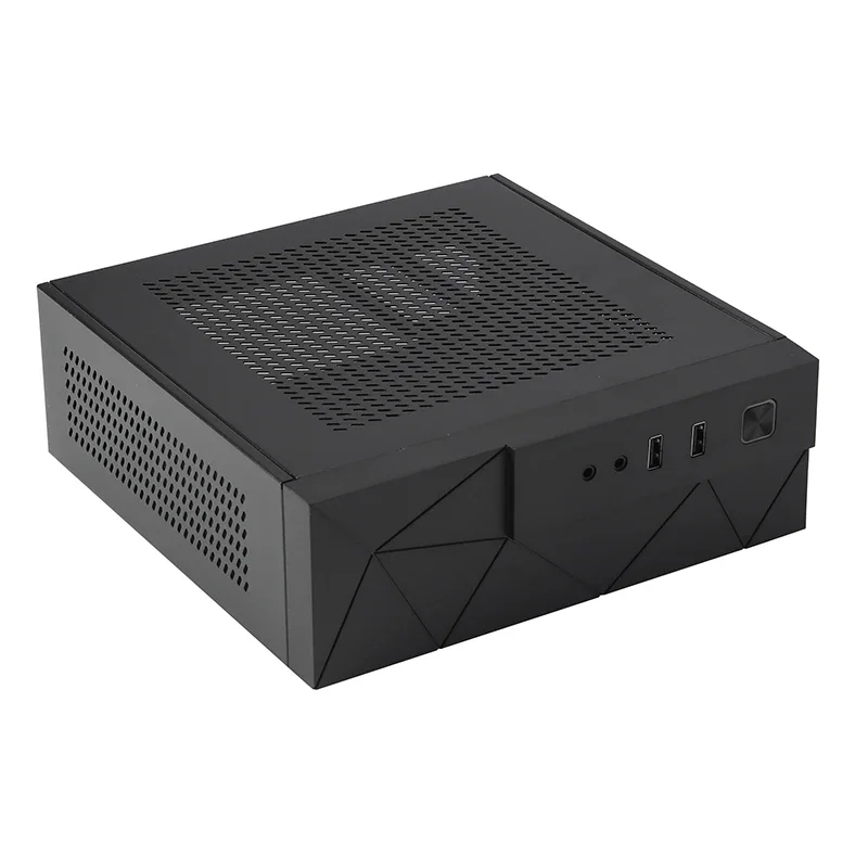 The MX01 Mini Rear-mounted HTPC Desktop ITX Chassis Supports A 17*19 Motherboard Adapter Power Board