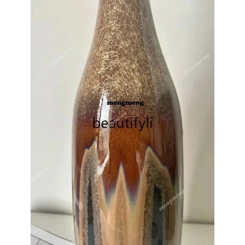 Medieval kiln-changed ceramic vase 064X
