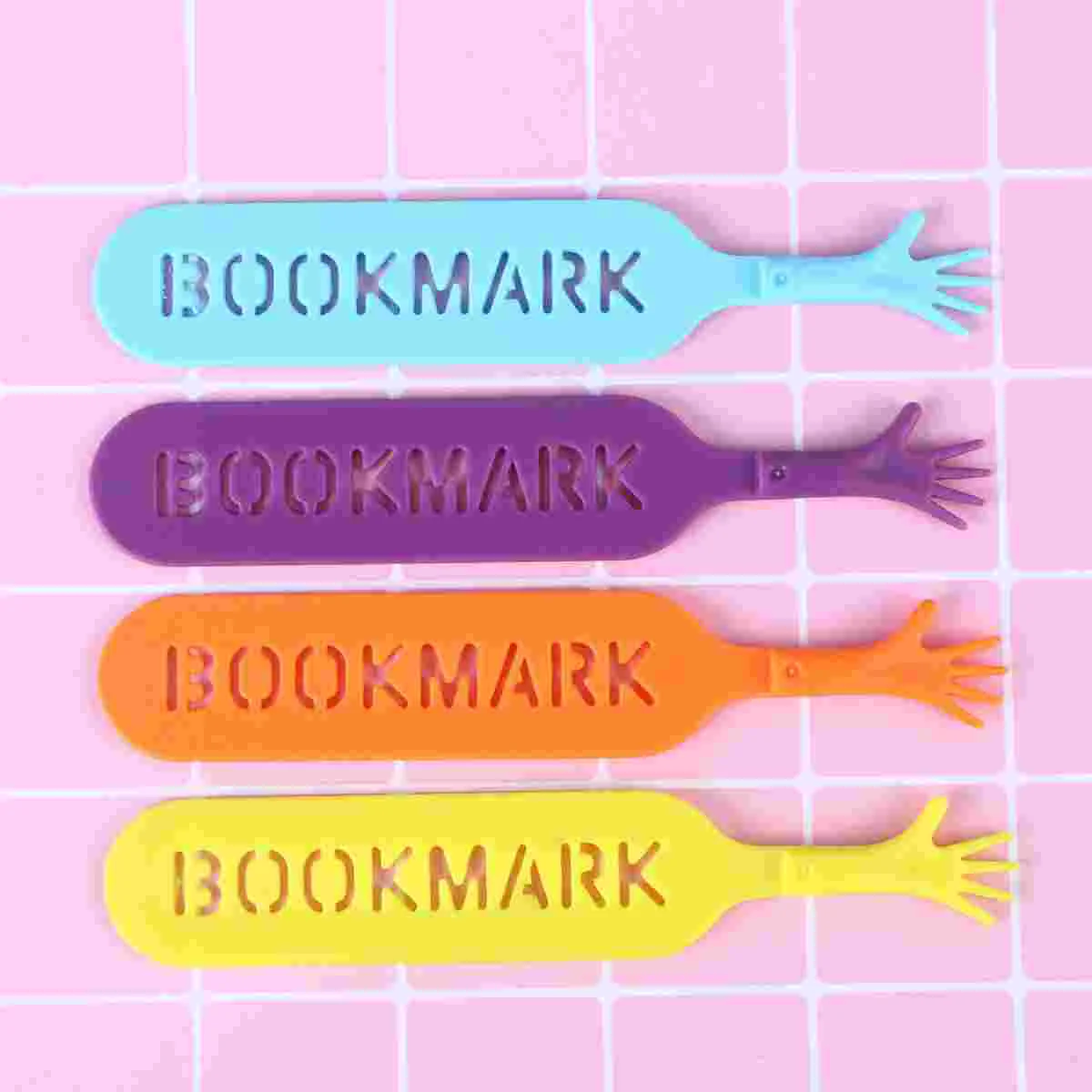 

4Pcs Funny Help Me Bookmark Page Note Stationery Novelty Marker Study Supplies for Book Readers Students Office Workers