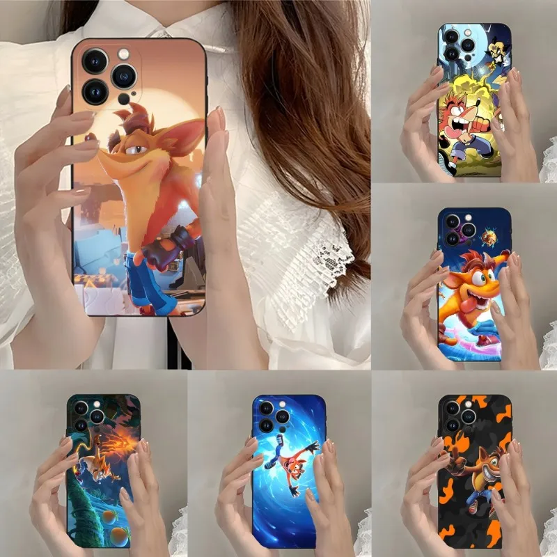 Cute Hot Game Crash Bandicoot Phone Case 2023 Hot For Iphone 12ProMax 11 13 14 Pro Xs Max Mini Xr X 7 8 6 6s Plus Fundas Coque