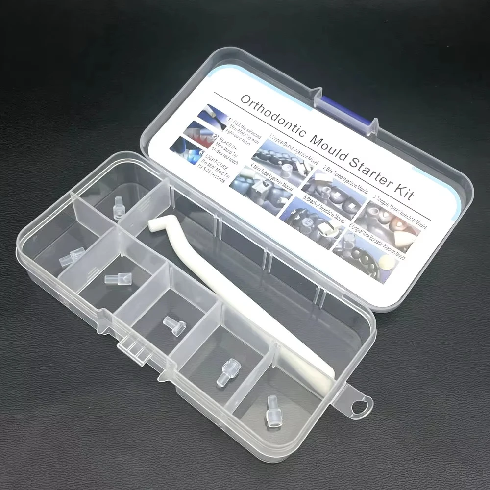 8 Sets Dental Orthodontic Mould Starter Kit Mini Forming Mold Injection Moulds Dentist Orthodontic Accessory