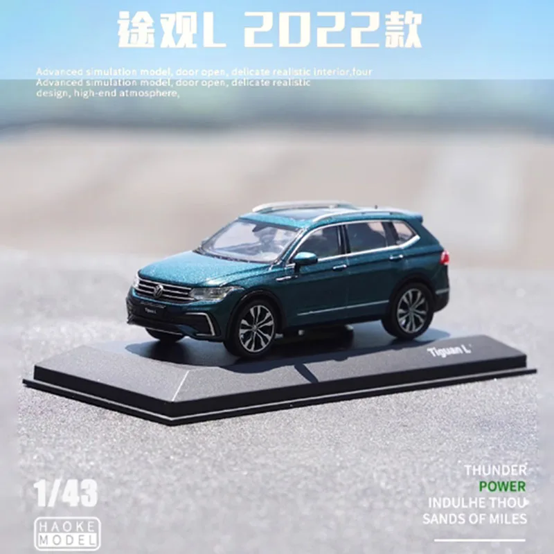 Original Diecast Alloy 1/43 VW New TIGUAN L 2022 SUV Car Model Adult Classic Collection Static Display Boy Toys