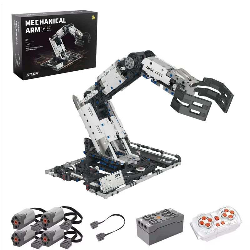 Original Multi-Axis Robotic Arm Building Blocks, Programmable via Smartphone, Remote Control, for Interactive STEM Learning