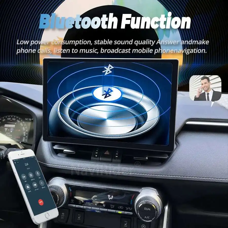 Android 14 Carplay Auto For Toyota RAV4 5 XA50 2018 2019 2020 2021 2022 2023 Multimedia Car Radio Player WIFI+4G DSP 2DIN Stereo