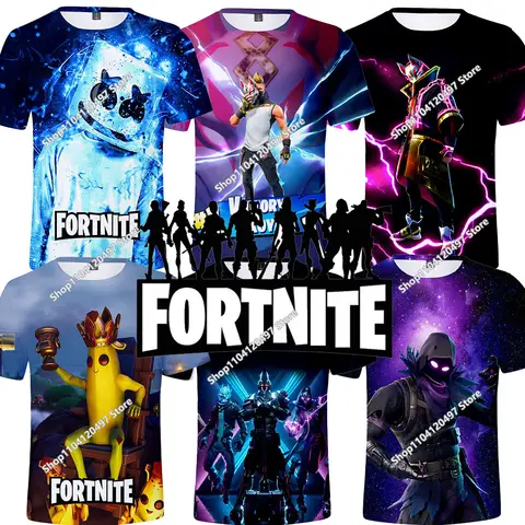 크리스마스 Fortnite 3d 티셔츠 티셔츠 배틀 로얄 streetwear 키즈 승리 게임 남성과 여성 하라주쿠 티셔츠 하이틴 의류