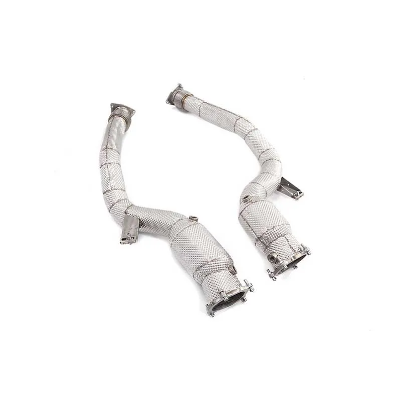 

ING Stainless Steel for Bentley Continental GT MK2 W12 6.0T Downpipe Exhaust Pipe With Heat Shield Auto Performance Parts