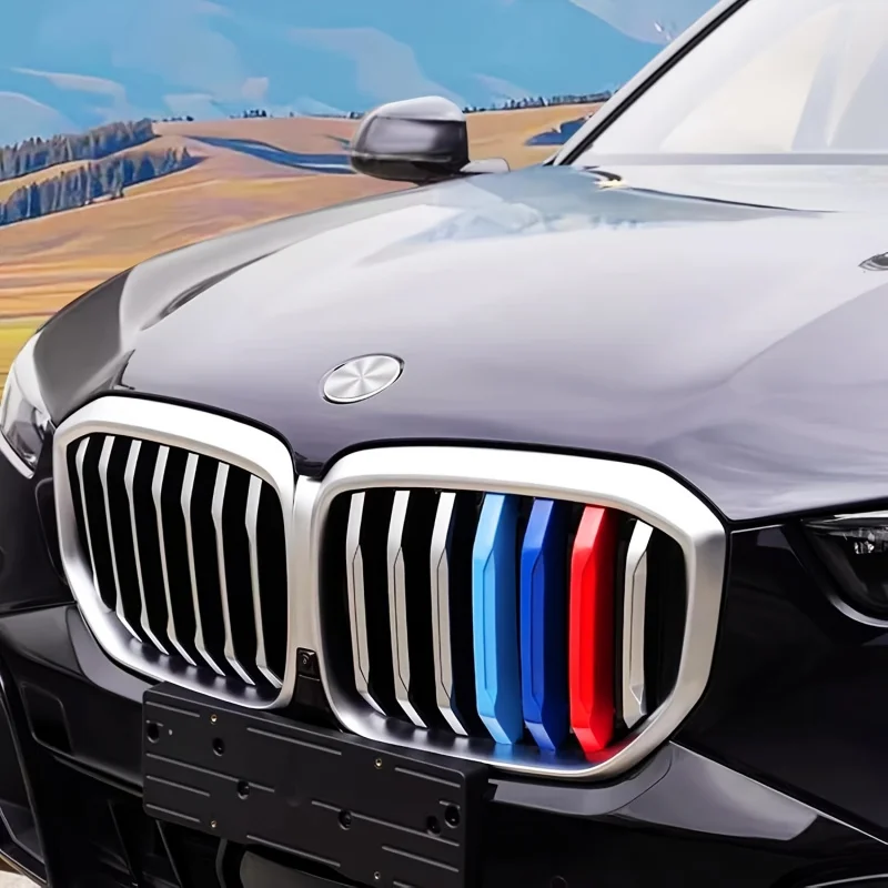 

Front grille insert decoration suitable for BMW X5 G05 2024 2025 Accessory compatibility 7 Light beam standard kidney grid strip