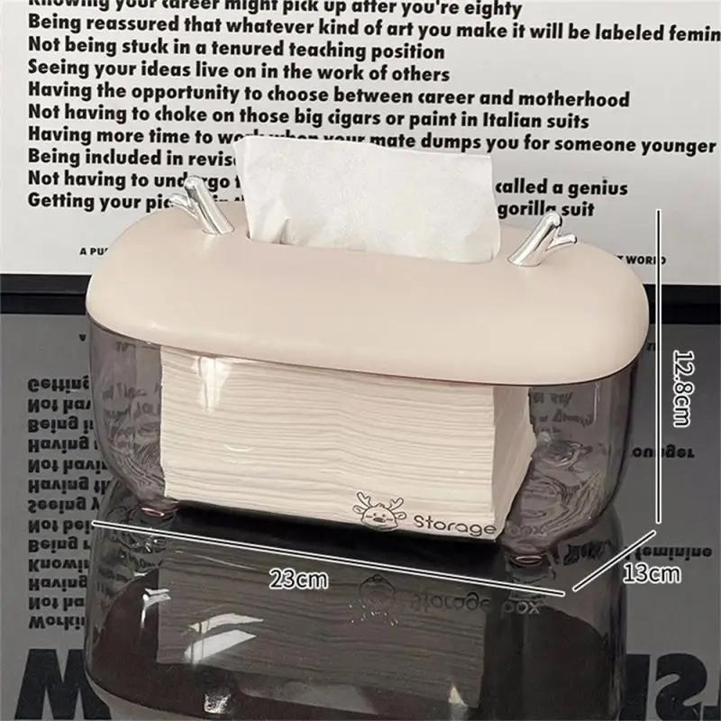 Tissue Box Napkin Holder Multifunctional Sundries Storage Remote Control Storage Desktop Office 11x13x23cm Home Organization
