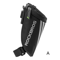 ROCKBROS Bicycle Saddle Bag 0.5L Capacity Portable Mini Bag Bike Seatpost Pouch Reflective Bicycle Bag MTB Road Bike Accessories