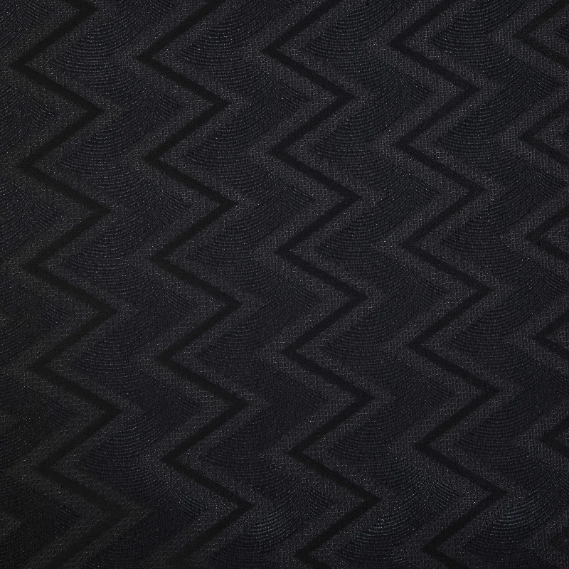 Black Water Ripple PU Jacquard Curtain Fabric Handmade Sewing DIY Geometric Designer Material Chinese Style Hanfu Dress Costume