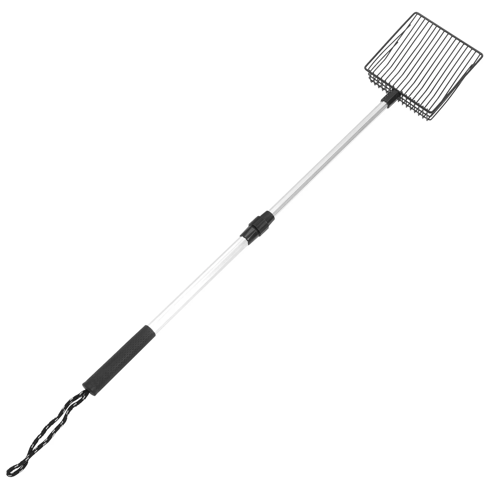 Pala para Arena de Gato, Mango Extensible de Aluminio, Pala Ligera y Duradera, Accesorio Portátil para Limpieza de Arena de Mascotas, Pollo