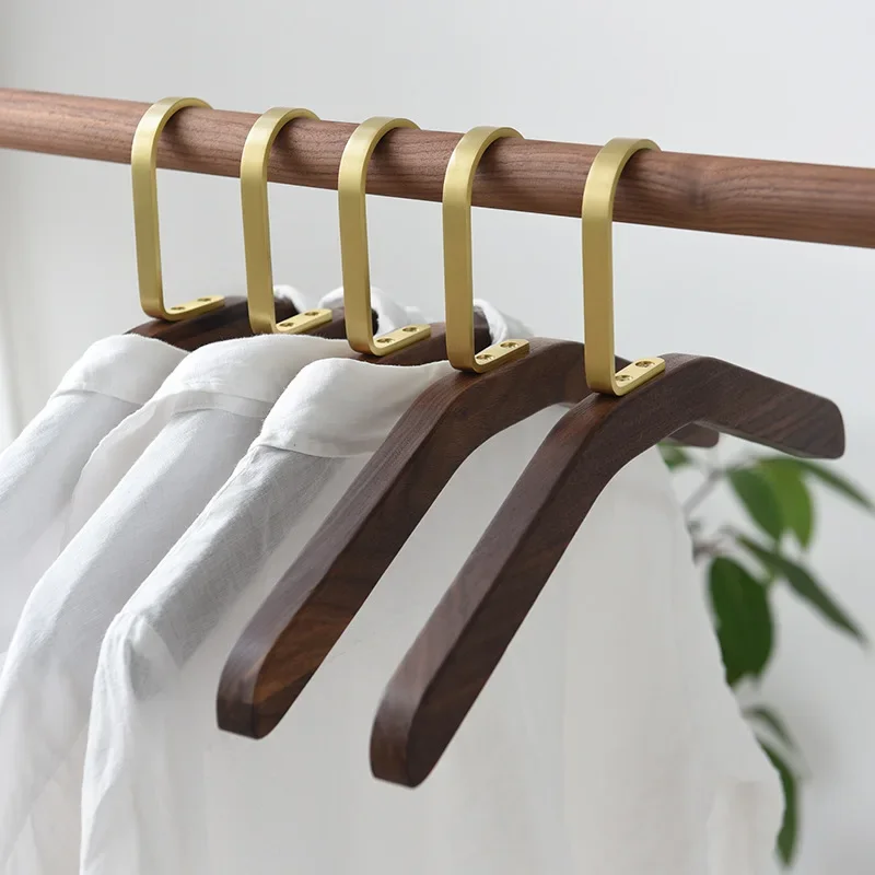 

1/2pcs Coat Hangers Wooden Clothes Hanger Thicken Width Durable Clothes Shirt Hanging Rack Storage Wardrobe Clothing Organizer