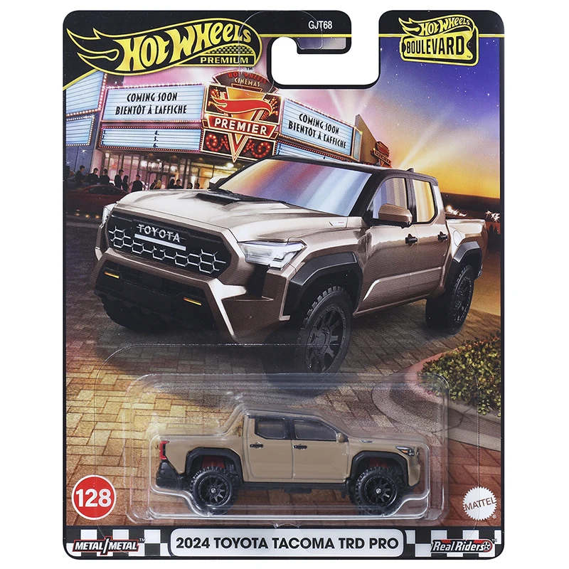 Hot Wheels Cars PREMIUM BOULEVARD 2024 Toyota Tacoma TRD Pro 1/64 Metal Diecast Model Collection Toy Vehicles GJT68-128